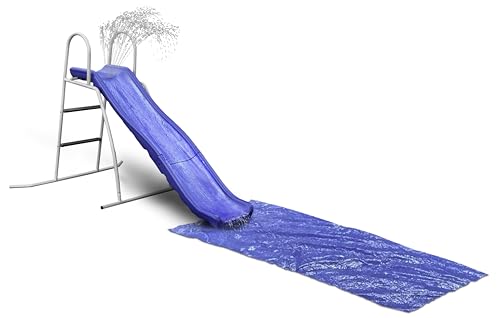 6' Water Wave Slide with 6' Sliding Tarp for Backyard Fun. Easy Assembly, Free Standing Slide with Built in Adjustable Water Sprinkler. 67" L x 46" W x 46" H, by XDP Recreation a USA Company