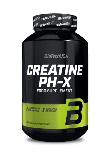 BioTechUSA Creatine PH-X, Complemento alimenticio a base de creatina, con creatina tamponada, 210 cápsulas Cover