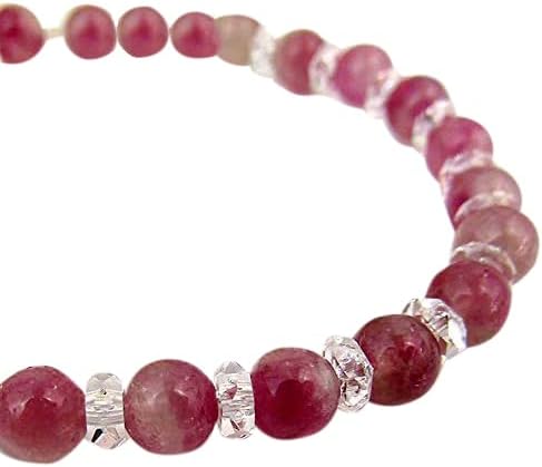 Amazon トルマリン ブレスレット 天然石 パワーストーン ピンクトルマリンシリカ ブレス ジュエリー 通販