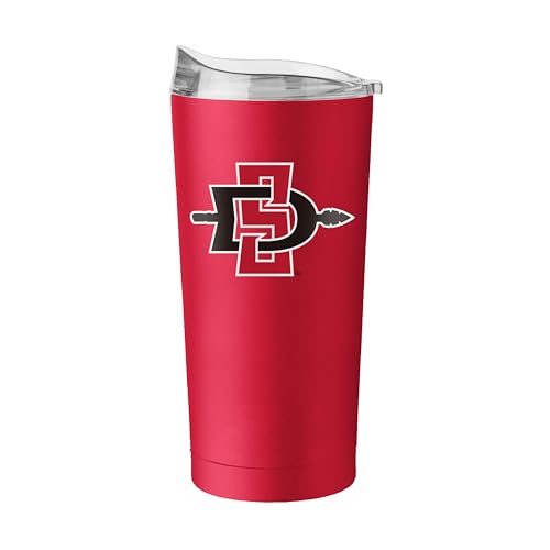 FANMATS NCAA San Diego State Aztecs Stainless Steel 20 oz Tumbler — Powder-Coated Finish | Team Color | 20 Fluid Ounces