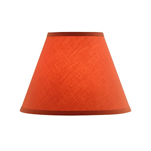 Image of Aspen Creative 32070 Transitional Empire Shape Spider Construction Lamp Shade in Salamander, 6 inch Top x 12 inch Bottom x 9 inch Slant Height