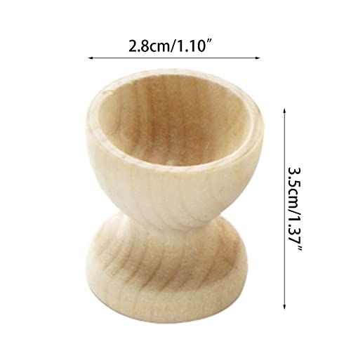 Guaber Kreativer Osterei Eierbecher Natural Holzstand Tabletop Für Ostertisch Streudekorati Stapelbarer Eierbehälter Für Den Kühlschrank – Bild 4