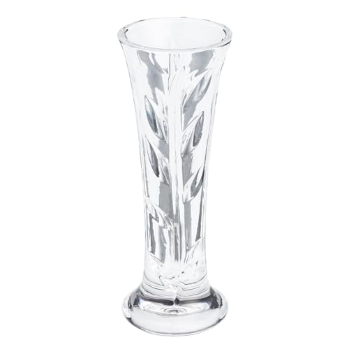 Forever Rose Clear Bud Vase | Durable Decorative Glass Bud Vases Clear | Ideal for Displaying A Forever Rose & Flowers | Romantic Gifts for Women | 6” Tall