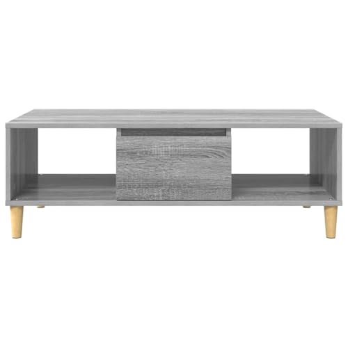 Mokuyary Couchtisch Graues Sonoma 102 x 55 x 35 cm Holzwerkstoff, Wohnzimmertisch Couch Tisch für Wohnzimmer, Büro, Kleine Räume Sofatisch – Bild 7