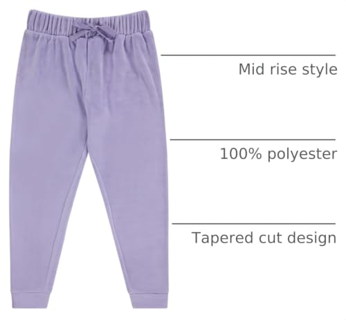 Image of BTween Girls 3 Pack Velour Jogger Pant Set Solid, Tie Dye or Camo Sweatpants for Girls
