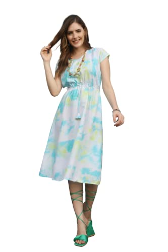 Image of Leriya Fashion Women's Fit and Flare Knee Length Dresses ||Western Dress