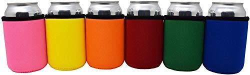TahoeBay Premium Can Sleeves - 5mm Thick Neoprene Beer Coolies for Cans