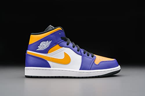 Jordan Mens Air 1 Mid DQ8426 517 Lakers - Size2