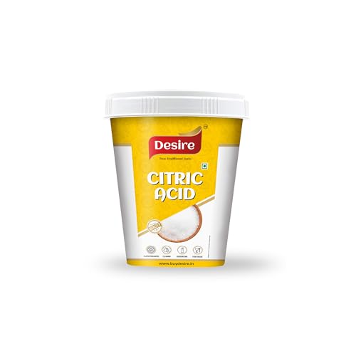 Image of Desire Pure Citric Acid Crystals 200g | 100% Food Grade Nimbu Sat | Natural Preservative & Flavor Enhancer | For Cleaning, Cooking, Pickling & Household Use