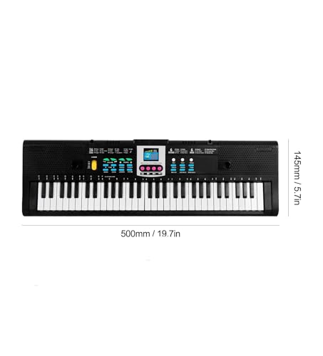 Électronique clavier Piano Piano Électrique Numérique Multifonctionnel À 61 Touches, Clavier Électronique Avec Fonction Microphone, Instrument Pour Étudiant - Les Beatles, Paul McCartney, John Lennon, RIngo Starr, George Harrison Électronique clavier Piano Piano Électrique Numérique Multifonctionnel À 61 Touches, Clavier Électronique Avec Fonction Microphone, Instrument Pour Étudiant – Image 5