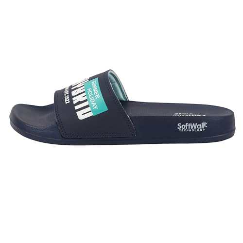 Image of WELCOME Soft Men's Slippers /Sliders with Cushion FootBed for Adult | Comfortable & Light Weight | Stylish & Anti-Skid | Waterproof & Regular Flip Flops for Gents /Boys