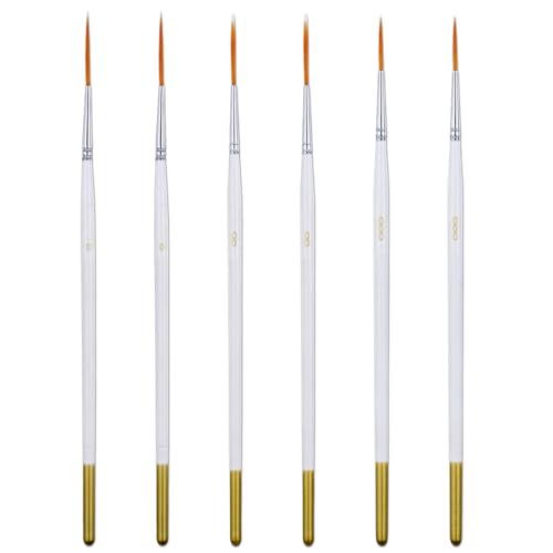 6Pcs Script Liner Brushes for Acrylic Painting