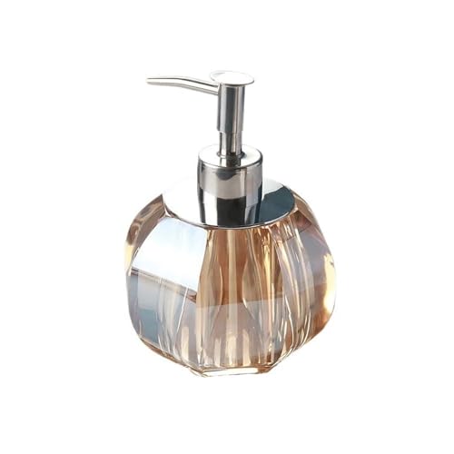 AMAXRcsy Dispensador de jabón Crystal Light de Alta Gama para loción, Gel de baño, champú, dispensador de Botellas vacías, dispensadores a presión