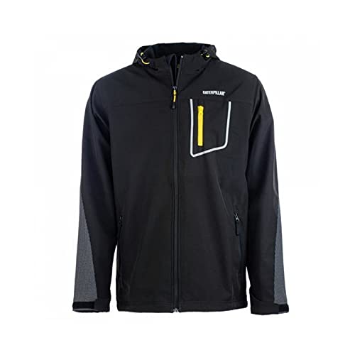Caterpillar Capstone Hooded Softshell Jacket, Black, X-Large #TOP20