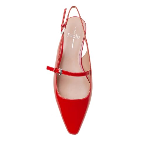 Linea Paolo - Celeste - Womens Leather Or Patent Slingback Flats2