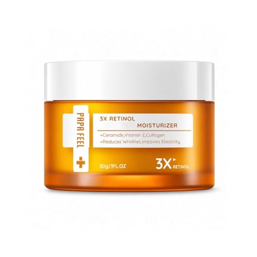 Papa Feel 3X Retinol Face Cream 30g – Lightweight Moisturizer with Ceramide NP, Vitamin E & Collagen