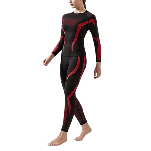 Combinaison à manches longues thermique hivernale pour femme adepte de ski et sport outdoor