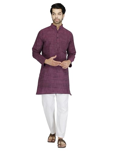 Image of Men's Khadie Cotton Relaxed Straight Kurta