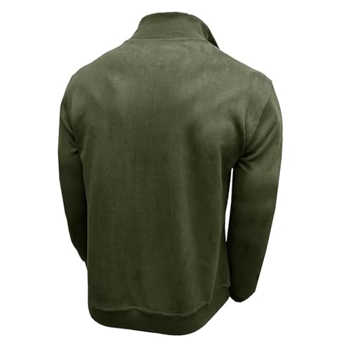 Sudadera térmica casual con media cremallera para hombre miniatura 4