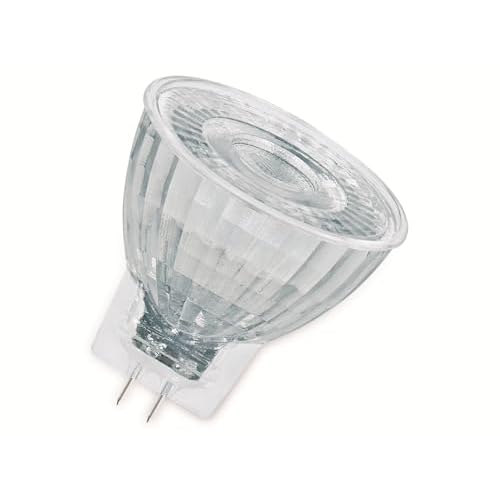OSRAM MR11 LED Reflektorlampe mit GU4 Sockel, Warmweiss (2700K), Glas Spot, 4,20W, Ersatz für 35W-Reflektorlampe, LED STAR MR11 12 V