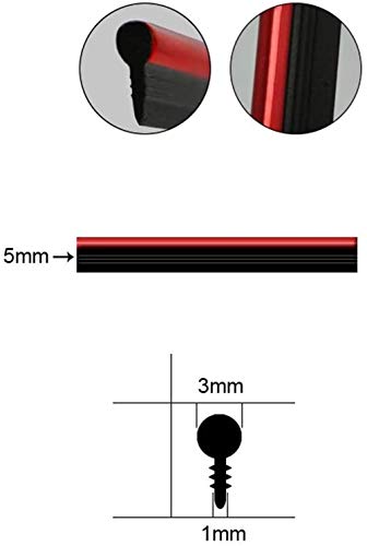 ZOOENIE - Strisce adesive per interni auto, 10 m