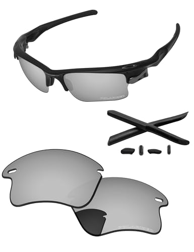Image of Replacement Lenses & Rubber Kits for Oakley Fast Jacket XL OO9156 71mm - Precision Fit, UV Block, Impact Resistant