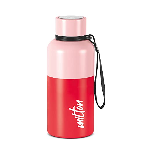 Milton Ancy 500 Thermosteel Water Bottle, 520 ml, Red | 24 Hours Hot and Cold | Easy to Carry | Rust Proof | Tea | Coffee | Office| Gym | Home | Kitchen | Hiking | Trekking | Travel Bottle