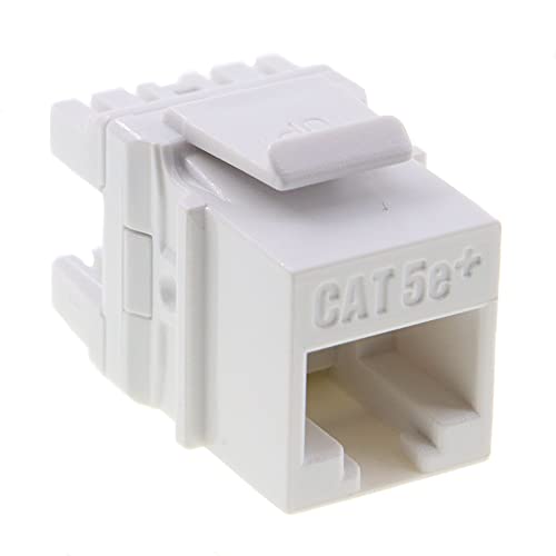 Legrand - On-Q WP3475WH Cat5e RJ45 Quick Connect Keystone Insert with 110 Punch-Down, White
