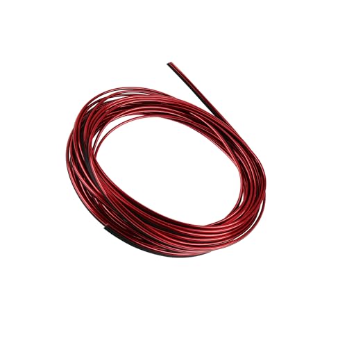 Bande de porte intérieure voiture chrome rouge 8m baguette décoration joint fente