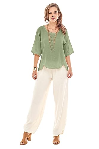 Oh My Gauze SCALLOP - CELERY - 2