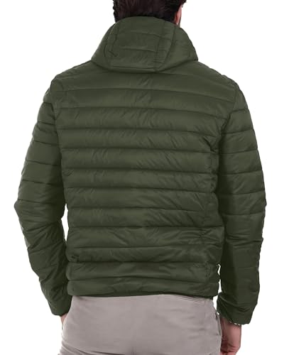 Polu Men's Puffer Jacket with Hood Warm Lightweight Hooded Winter Coat Down Jacket For Men Work Outdoor Hiking3