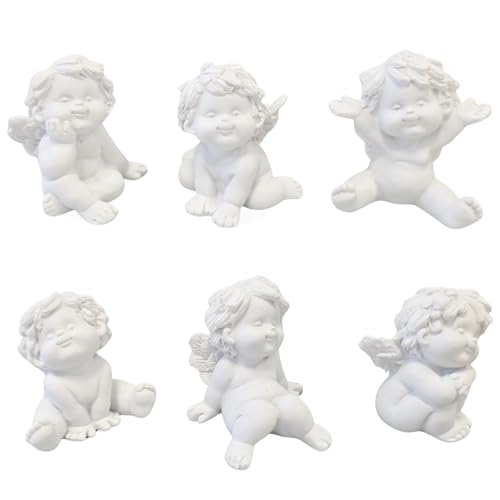 IGOR Engel Sitzend, 6er Set: Schutzengel Figuren, Deko Engelsfiguren,...