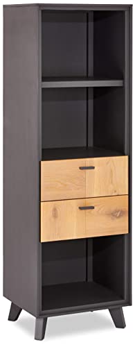 Ibbe Design Estantería para Libros Estantería de Pie Marrón Biblioteca Estilo Moderna Sentosa Librería de 3 Niveles para Oficina, Salón, Dormitorio, Cocina Cover