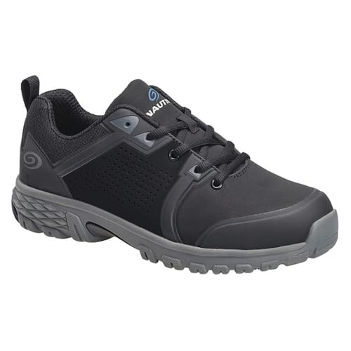 Image of Nautilus Zephyr Men's Athletic Work Shoe by FSI Oil and Slip Resistant, Aluminum Alloy Safety Toe Cap, Static Disspative, N1312- Black
