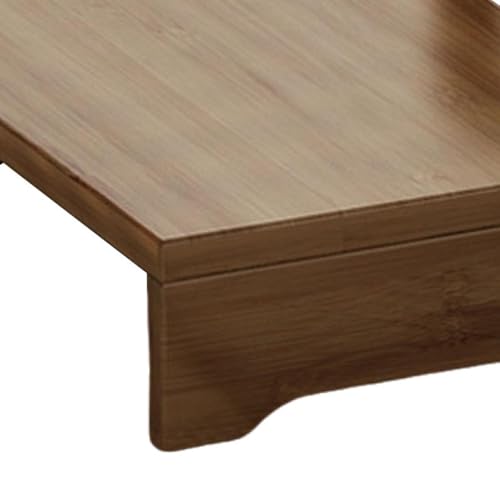 Tabouret bas en bois stable et pouf élégant de décoration