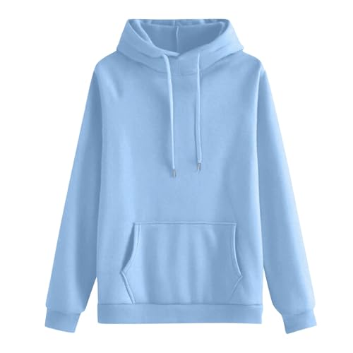 Etroizye Fall Sets for Women Casual Cozy 2 Piece Sweatsuits Lounge Fall Outfits Light Blue L - image 4