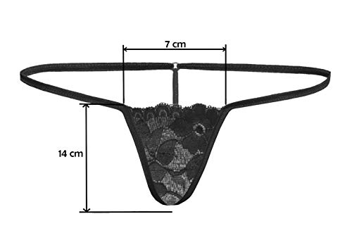 Mini strings femme lot 3 coupe micro taille basse extensible - 5