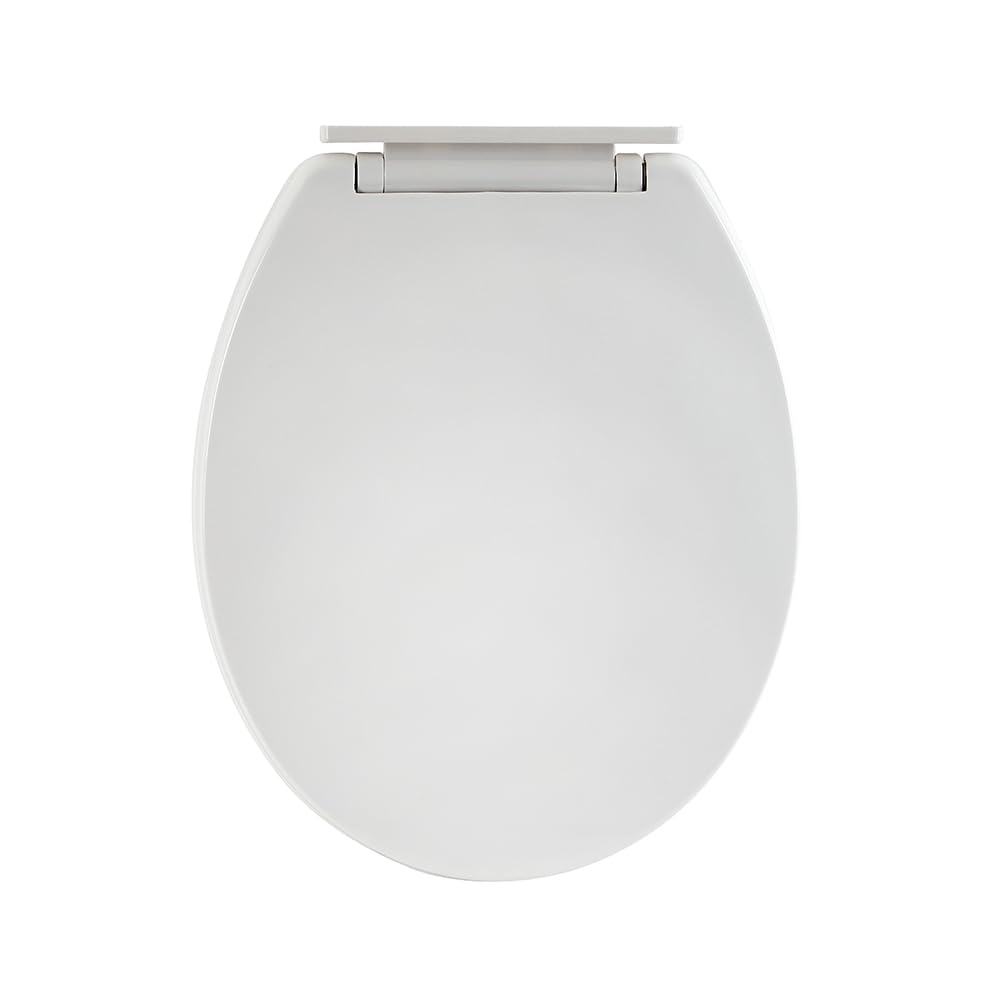 Milano White Newby Back To Wall Toilet Wc Quick Release Soft Close Seat - 354Mm X 423Mm