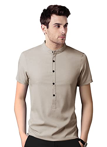 Image of EYEBOGLER Mens Regular Fit Half Sleeve Cotton T-Shirt