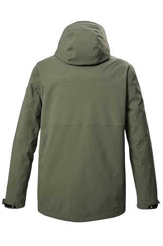 killtec Herren 3 in 1 Funktionsjacke wasserdicht mit abzippbarer Kapuze und einzippbarer Fleecejacke KOW 6 MN JCKT, oliv, S, 41849-000