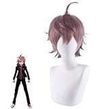 30 cm short Layered Straight Synthetic Hair Cosplay Wig for Danganronpa Dangan Ronpa Naegi Makoto (Naegi Makoto)