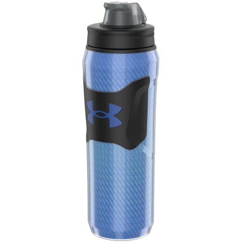 Under Armour 28oz Playmaker Squeeze Insulated 2 - Sports Water Jug, Leak Resistant for Baseball, Football & More, Royal Dash
