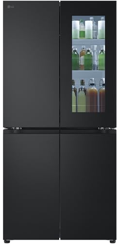 LG GMV860EPDE SLIM Multi-Door Kühlschrank mit Gefrierfach (530 L Energieklasse E) mit InstaView Express Freeze AI Smart Learner Total No Frost Schwarz