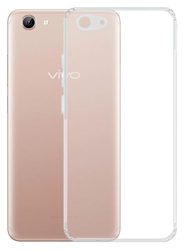 Image of COVERBLACK Soft Rubber Silicon Clear Back Cover Compatible Model for Vivo V5 - Transparent
