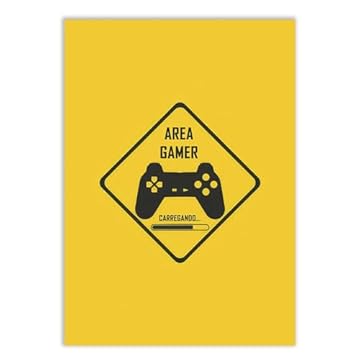 Placa Decorativa A4 Gamer Zone Video Games Jogos