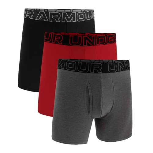 Under Armour M Ua Perf Cotton 6In Men's Underwear,Grey,size M