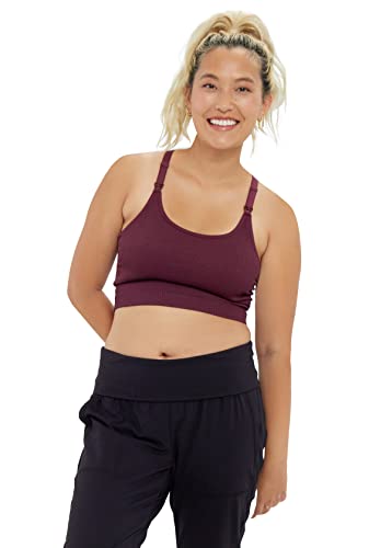 Image of Ingrid & Isabel Seamless Maternity & Nursing Sports Bra, Breastfeeding Friendly…