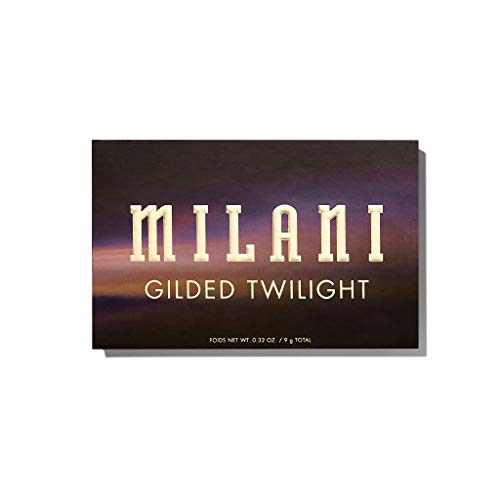 Milani Gilded Twilight Eyeshadow Palette - 15 Colors Highly Pigmented Eyeshadow Makeup Kit #TOP1