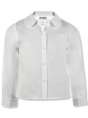 Cookie's Girls' Plus Size L/S Pan Button-Up Shirt