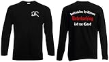 Sehr hoher Tragekomfort Herren Longsleeve Shirt Unterhaching Ultras kniet nieder Schwarz XXXL